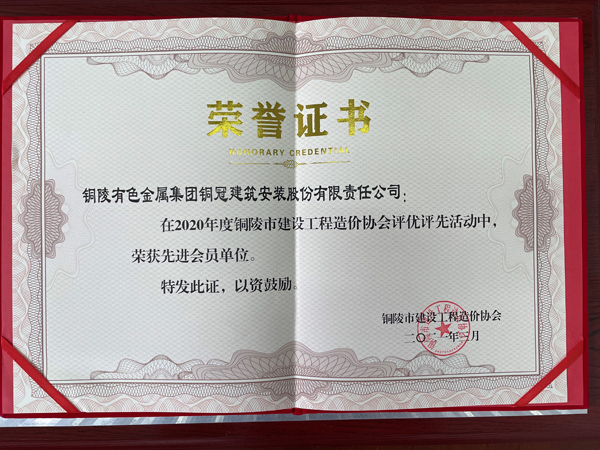 公司榮獲“先進(jìn)會員單位”稱號