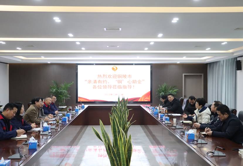 楊文萍到公司開(kāi)展“親清有約、‘銅’心助企”走訪調(diào)研